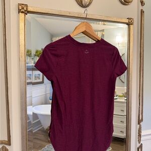 Beyond Yoga Maroon Short Sleeve Tee